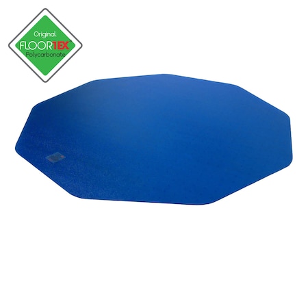 Colortex 9Mat Polycarbonate 9-Sided Blue Chair Mat for Hard Floors - 38" x 39" FC121001009RBL